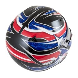 Zamp ZR-72 Sort-Rød-Blå Motorsport Helmet