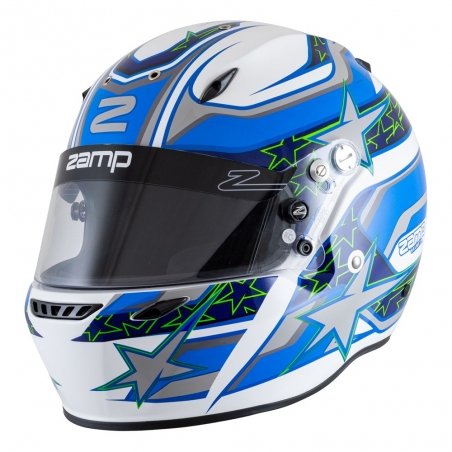 Zamp ZR-72 Wit-Blauw Autosport Helm