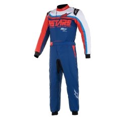 Alpinestars KMX-9 V2 Graphics 2 Kids Kart Overall Navy-Pun