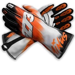 Minus 273 Supersonic Orange-Schwarz-Weiß Handschuhe