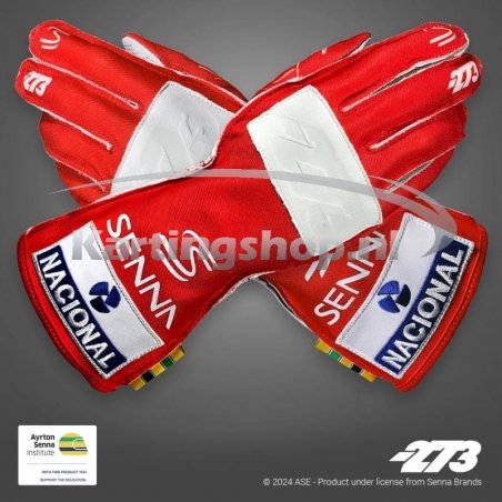 Minus 273 AYRTON SENNA gloves Red | Kart Racing