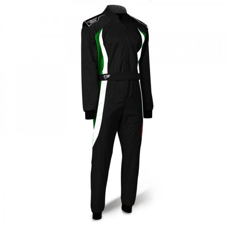 Speed Cordura Atlanta CS-3 Overall Schwarz-Weiß-Grün