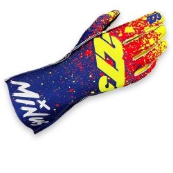 Minus -273 DRIP V2 Blue Fluo Yellow Fluo Red gloves – Kart Racing