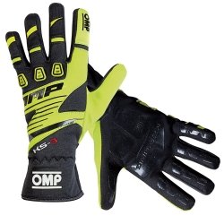 OMP KS-3 Kart-Handschuhe Schwarz-Fluo Gelb