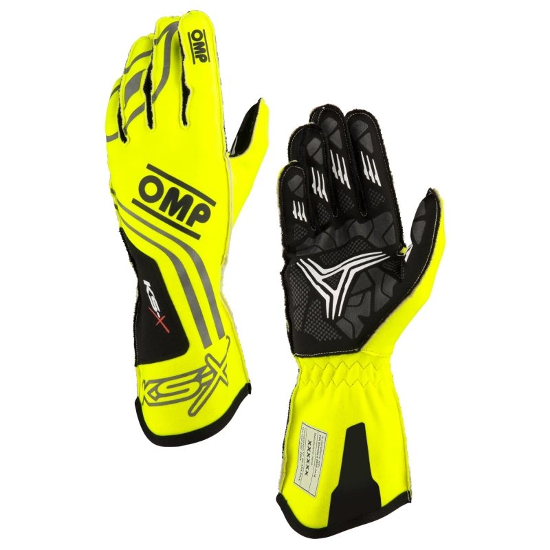 Luvas OMP KS-X Kart Amarelo Fluo