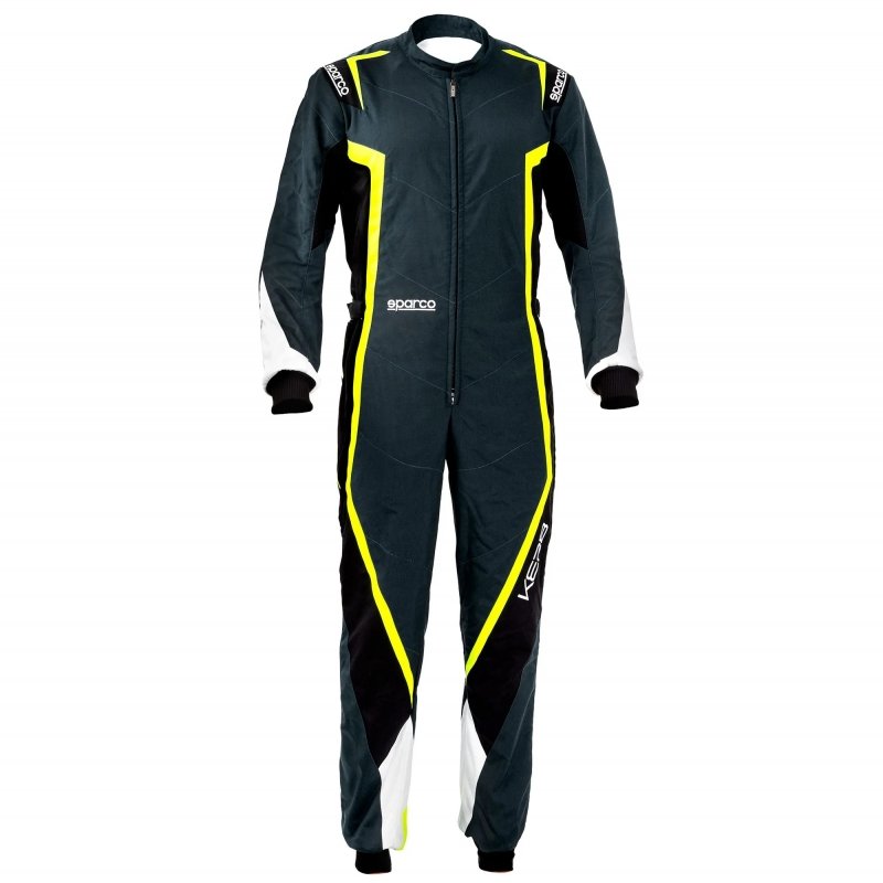 Sparco Kerb Kart overalls Grey-Black-Fluo Yel | Kart Racing