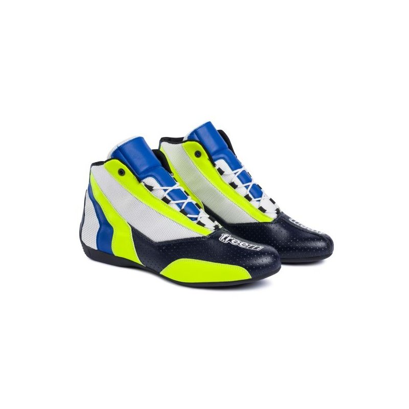 Tênis Freem SK22 Azul Marinho-Fluo-Amarelo