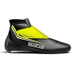 Sparco K-Prime Kart Shoes Black-Fluo Yellow | Kart Racing