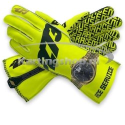 Guantes Minus -273 Race Service Amarillo Fluo-Negro-Oro Asimétricos