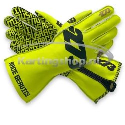 Minus -273 Race Service Fluo Gelb-Schwarz-Gold Asymmetric Handschuhe