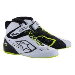 Zapatillas karting Alpinestars Tech 1-KX V3 Negro-Blanco-Amarillo Fluo
