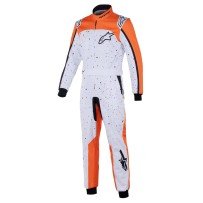 Alpinestars KMX-9 V3 Graphic 6 Kart Overall White-Oranje-Z