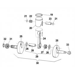 12. TM Pistón Vértice completa K9/KZ10 53.93