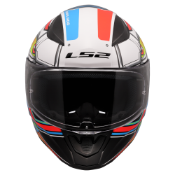 LS2 Rapid II Xdron - Gloss White-Neon-Orange