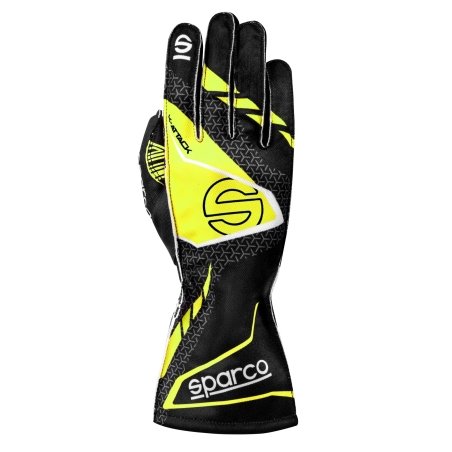 Sparco K-Attack Kart Handschuhe Schwarz-Gelb