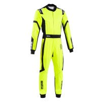 Sparco Thunder Advanced Kart overall Fluo Geel-Zwart
