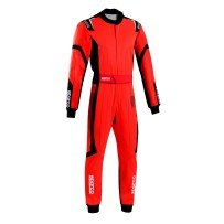 Sparco Thunder Advanced Kart overall Rood-Zwart