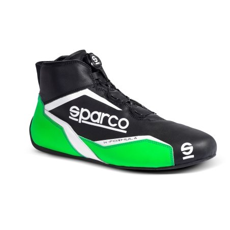 Sparco K-Prime Kart Sapatos Preto-Fluo Green