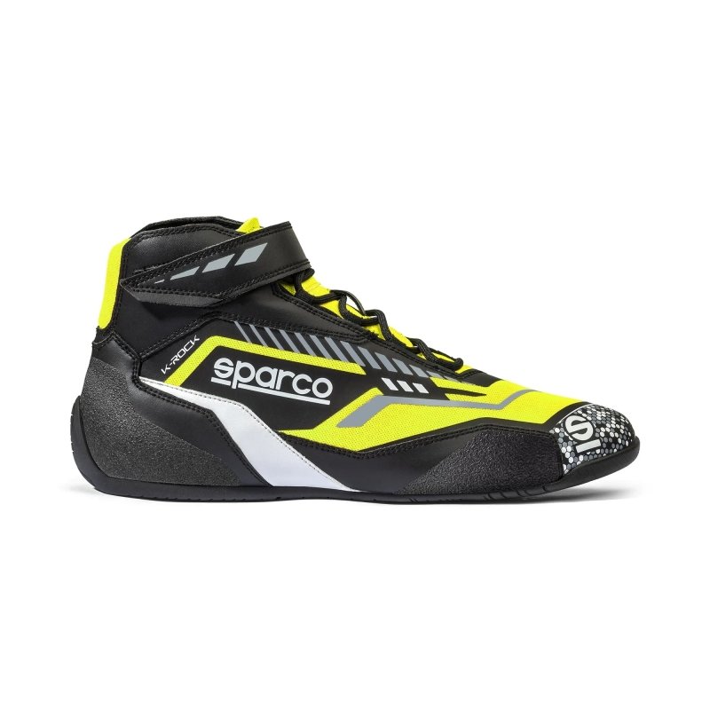 Sparco K-Rock Kart Shoes Black-Fluo Yellow – Kart Racing Performa