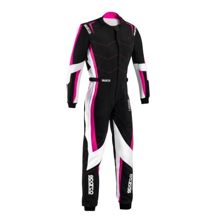 Mono Sparco Curb Lady Advanced Kart Negro-Rosa-Blanco