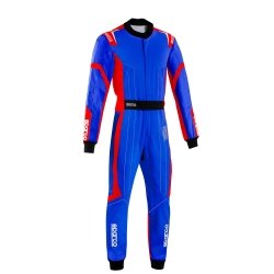 Sparco Thunder Advanced børnekart overalls Blå-Rød