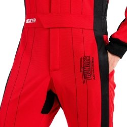 Sparco Thunder Advanced Children's Kart Overall Red-Black