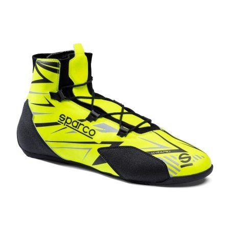 Sparco K-Rapid Kart Schuhe Fluo Gelb-Schwarz