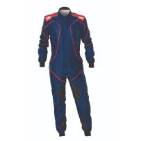 OMP KS-3X ART Kart Overall Navy Blauw-Rood