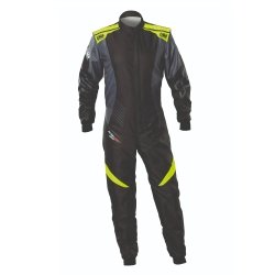 Macacão Kart OMP KS-2X ART Preto-Amarelo Fluo