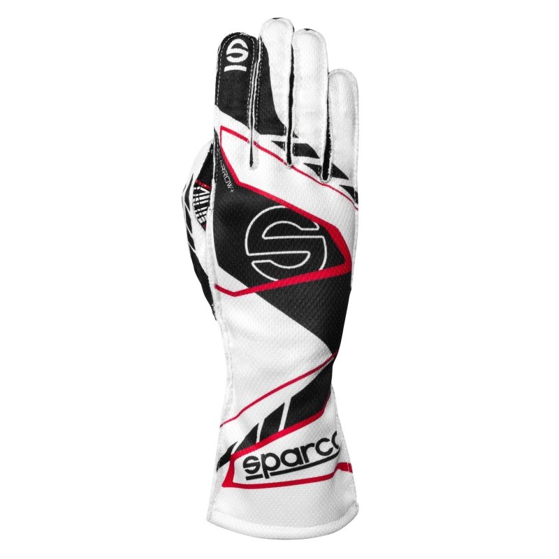 Sparco K-Arrow + Kart Gloves White-Black | Kart Racing