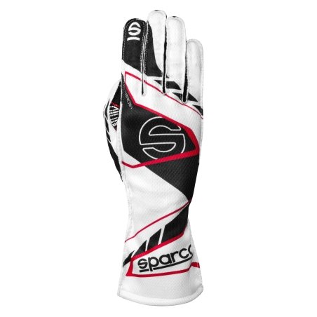 Sparco K-Arrow + Kart Gloves White-Black | Kart Racing
