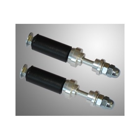 Parachoques de goma y tornillos conjunto Negro