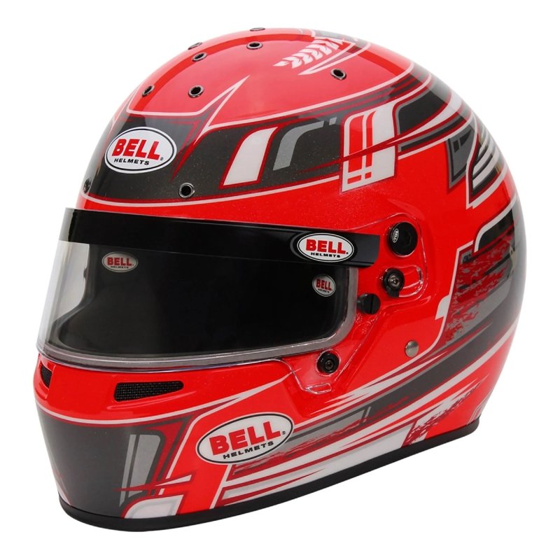 Bell KC7-CMR Champion kart helmet Anthracite-Rød