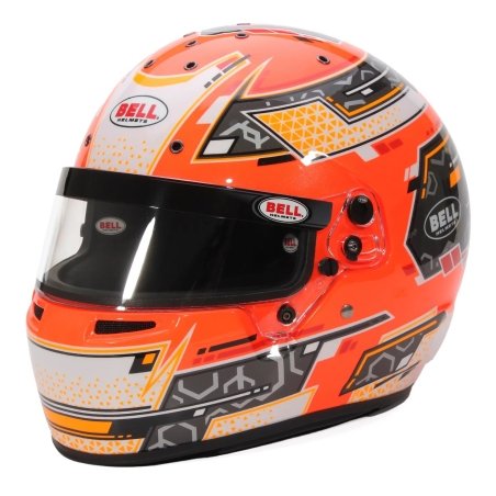 Capacete kart Bell RS7-K Stamina Antracite-Laranja