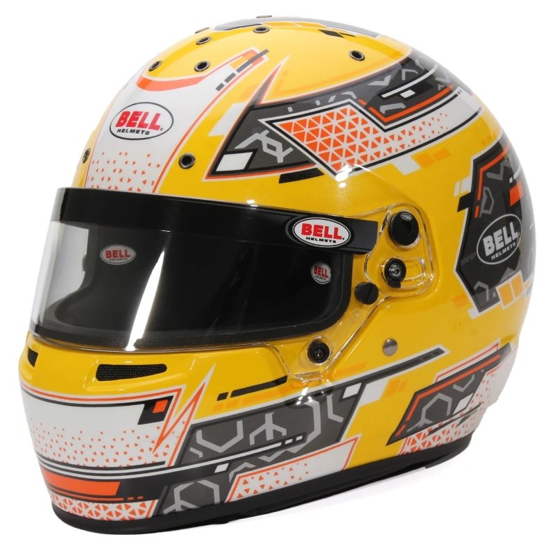 Casco kart Bell RS7-K Stamina Antracite-Giallo