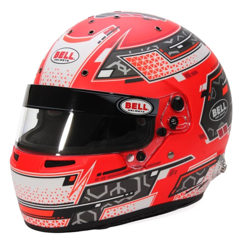 Bell RS7 PRO Stamina Autosport Helmet Anthracite-Vermelho