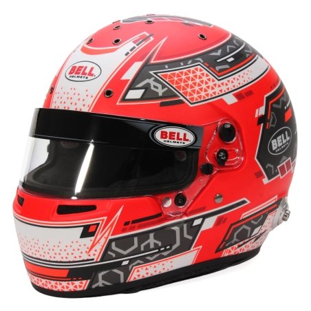 Bell RS7 PRO Stamina Autosport Helmet Anthracite-Rot
