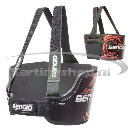 Bengio Bumper Standard Lady Rib Protector Black-Fluo Orange
