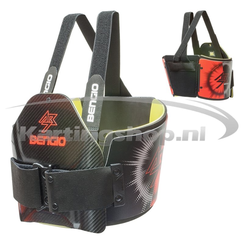 Bengio Bumper AB7 Lady Rib Protector Preto-Laranja