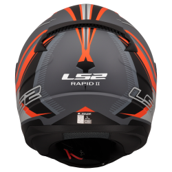 LS2 Rapid II Flitz - Matte Laranja - Gray