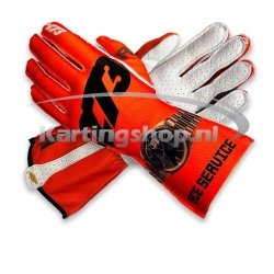 Guanti asimmetrici Race Service Fluo Orange-Oro - Meno -273