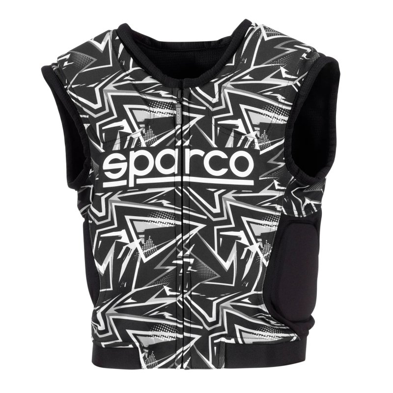 Sparco SJ Pro K-3 Kart Ribbeschermer Zwart-Wit