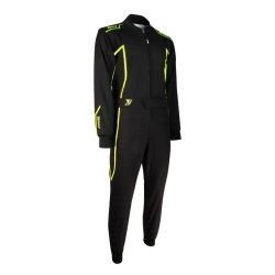 Speed IMOLA RS2 Kart-overall, sort-gul