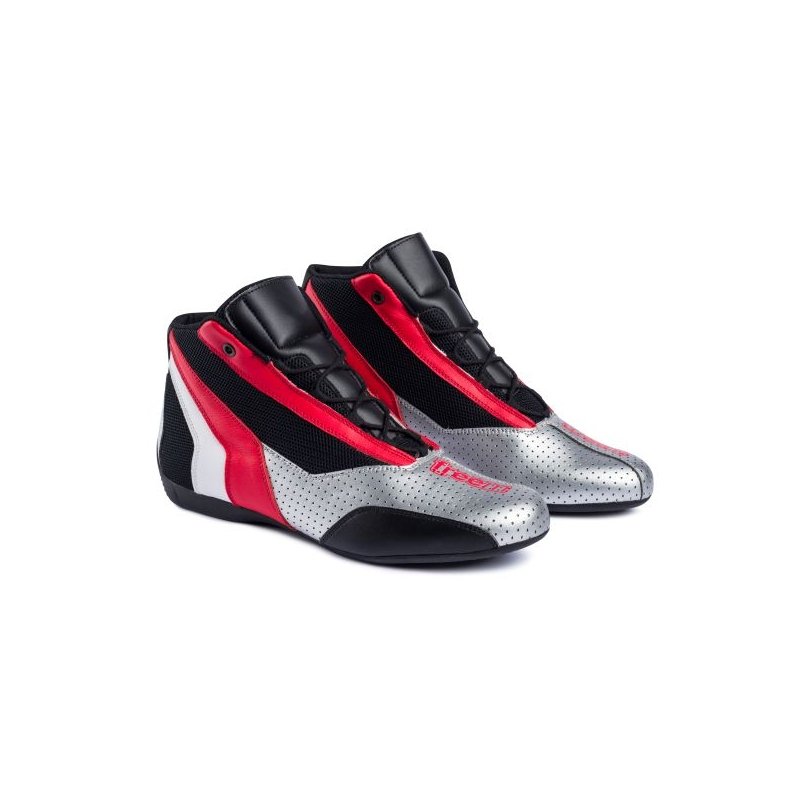 Freem SK24 Kart Racing Shoes Silver Black Red – Kart Racing Perfo