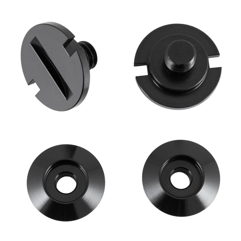 Zamp visor mounting set Zwart