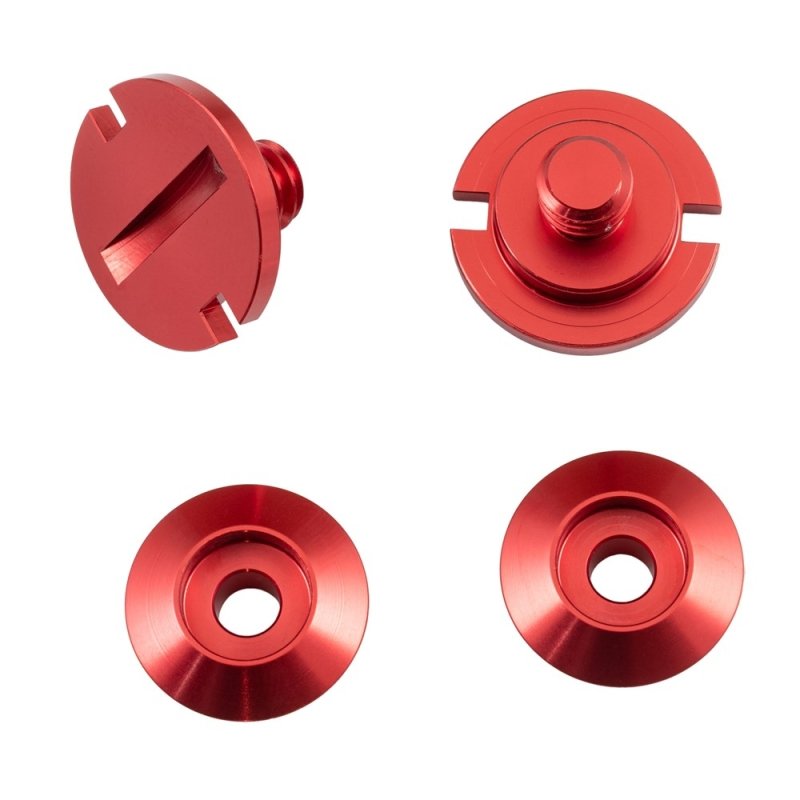 Zamp visor mounting set Red – Kart Racing Performance