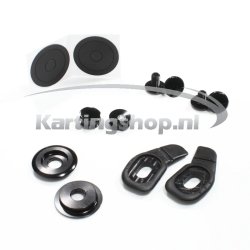 Senzo Arai GP-6 / SK-6 Visor Mounting Sæt Sort