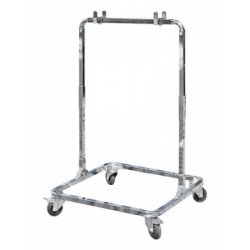 Kart standaard voor 2 karts verchroomd