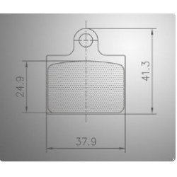 Set remblokken Ollie/EKS/Erpo/FRM Voor, van Goldspeed Racing -470