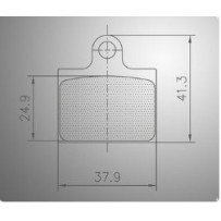 Set remblokken Ollie/EKS/Erpo/FRM Voor, van Goldspeed Racing -470